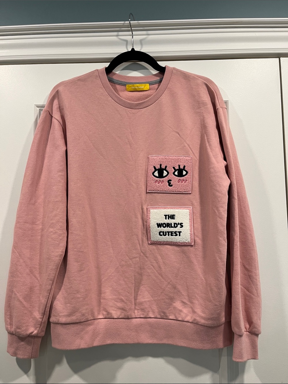 Pink Patchwork Crewneck Sweatshirt - The World's Cutest